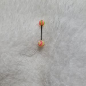 16 Gauge Surgical Steel Tongue Ring Barbell